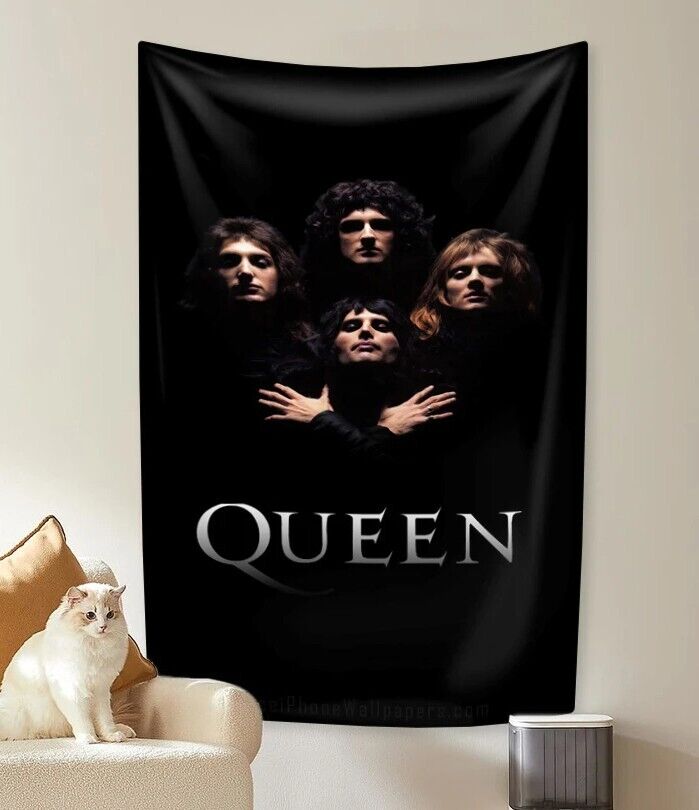 Queen Rock Band Flag Banner 3 ft x 5 ft NEW! Home & Garden:Yard, Garden & Outdoor Living:Décor:Flags Cozy Home Treasures